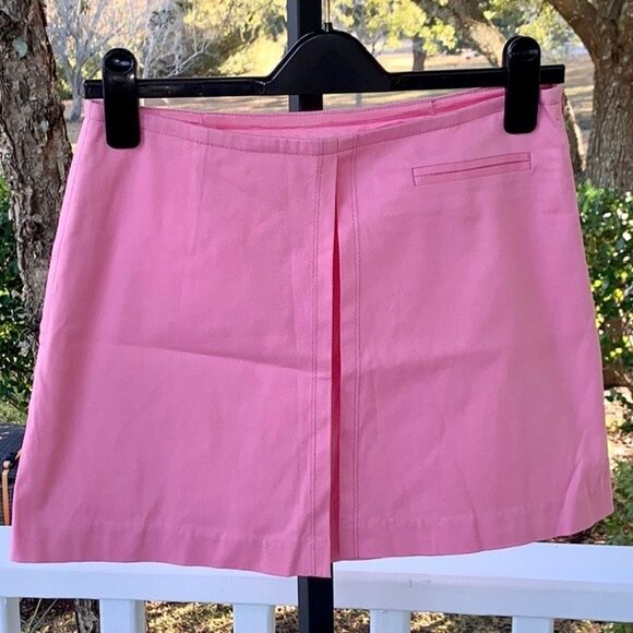 Trina Turk Front Split Mini Skirt | Pink - Picture 1 of 4